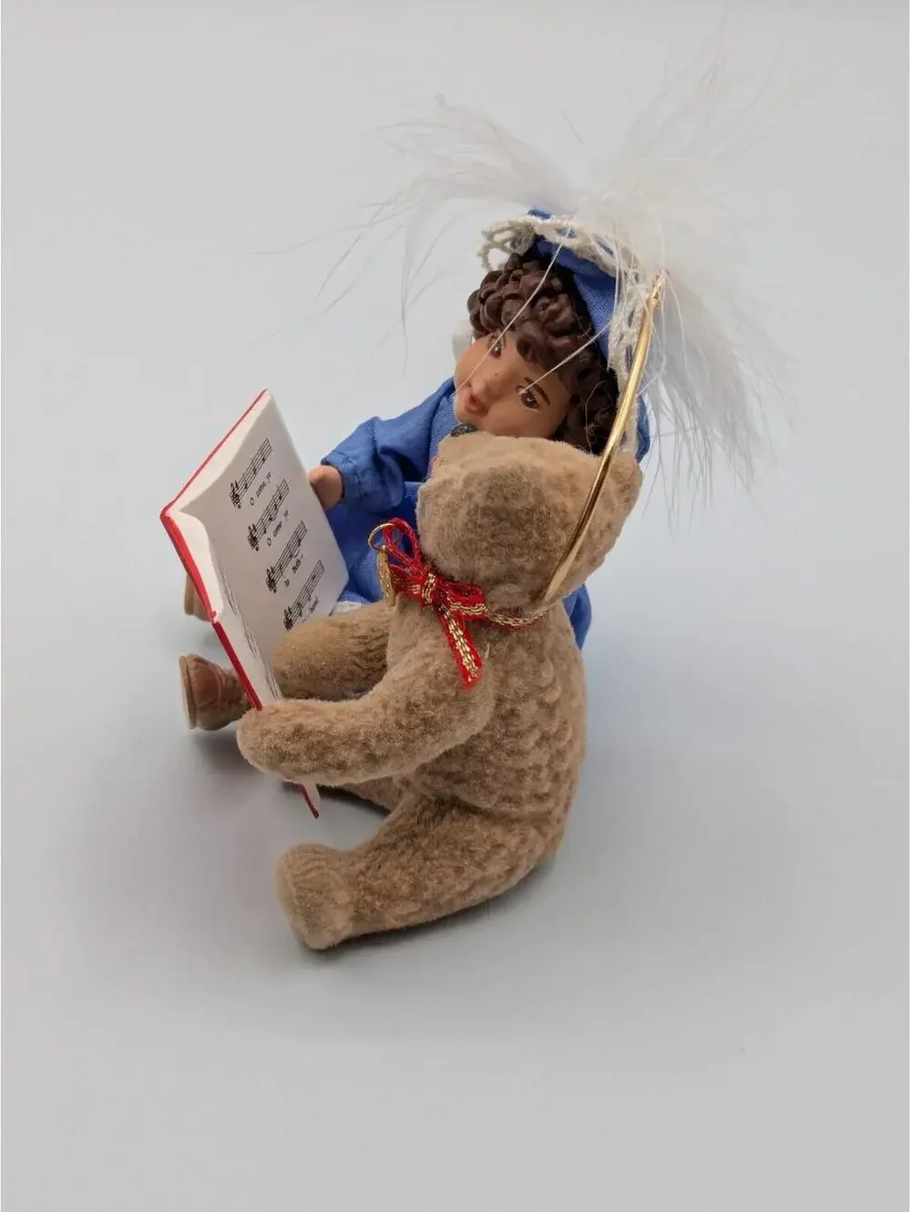 Hallmark Keepsake Beverly and Teddy 1995, Doll Bear Songbook Vintage Ornament